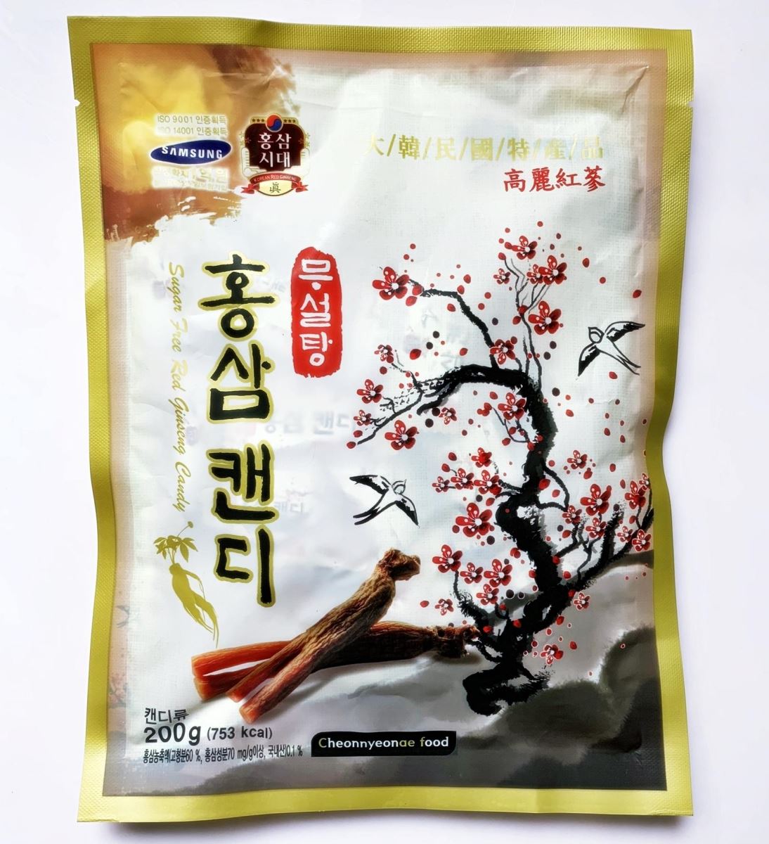 Kẹo sâm không đường 200g