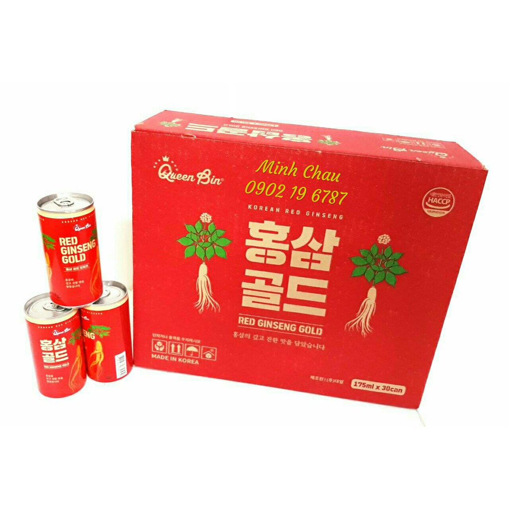 Nước hồng sâm - thùng 30 lon